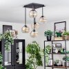 Koyoto Plafoniera, Lampada a sfera Ambrato, Chiaro, 5-Luci