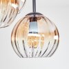 Koyoto Plafoniera, Lampada a sfera Ambrato, Chiaro, 5-Luci