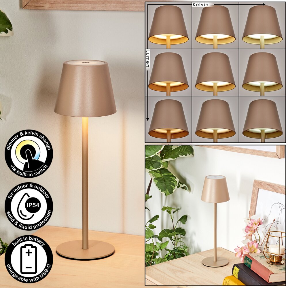 Salgadinho Lampada da tavolo per esterno, Lampada da tavolo LED Sabbia, 1-Luce main product photo