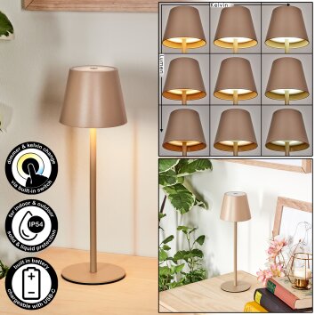 Salgadinho Lampada da tavolo per esterno, Lampada da tavolo LED Sabbia, 1-Luce