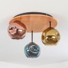 Ripoll Plafoniera, Lampada a sfera Écru, Nero, 3-Luci