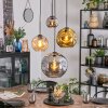 Ripoll Lampadario a sospensione, Lampada a sfera, Lampada a sospensione a cluster Ambrato, Cromo, Oro, Grigio fumo, 4-Luci
