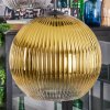 Koyoto Lampadario a sospensione, Lampada a sfera, Lampada a sospensione a cluster Ambrato, Oro, Chiaro, Grigio fumo, 4-Luci