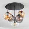Koyoto Plafoniera, Lampada a sfera 45 cm Ambrato, Chiaro, Grigio fumo, 5-Luci
