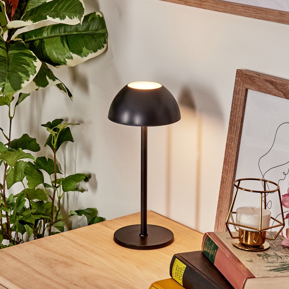 Laken Lampada da tavolo per esterno, Illuminazione bagno, Lampada da tavolo LED Nero, 1-Luce