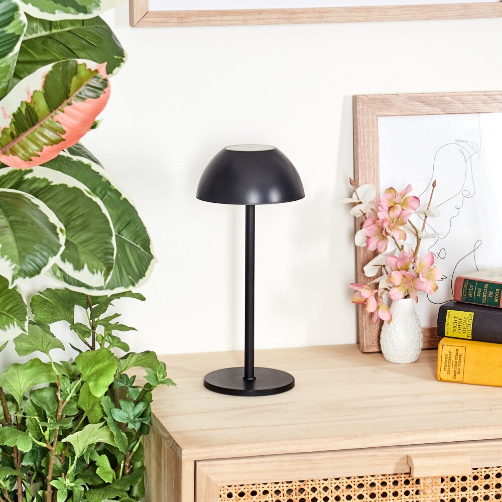 Laken Lampada da tavolo per esterno, Illuminazione bagno, Lampada da tavolo LED Nero, 1-Luce