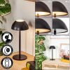 Laken Lampada da tavolo per esterno, Illuminazione bagno, Lampada da tavolo LED Nero, 1-Luce