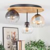 Koyoto Plafoniera, Lampada a sfera Écru, Nero, 3-Luci