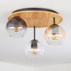 Koyoto Plafoniera, Lampada a sfera Écru, Nero, 3-Luci