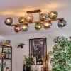 Gastor Plafoniera, Lampada a sfera Oro, Nero, 10-Luci