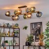 Gastor Plafoniera, Lampada a sfera Oro, Nero, 10-Luci