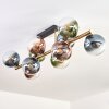 Gastor Plafoniera, Lampada a sfera Oro, Nero, 10-Luci