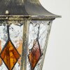 Hongkong Lampada da parete per esterno, Applique Oro, Nero, 1-Luce