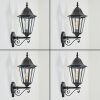 Hongkong Lampada da parete per esterno, Applique Nero, 1-Luce