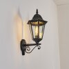 Hongkong Lampada da parete per esterno, Applique Nero, 1-Luce