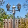 Naofe Lampione multibraccia, Illuminazione viale Nero, Argento, 3-Luci