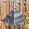 Naofe Lampione multibraccia, Illuminazione viale Nero, Argento, 3-Luci