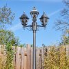 Naofe Lampione multibraccia, Illuminazione viale Nero, Argento, 3-Luci