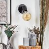 Geira Faretto da soffitto, Applique, Faretto da parete Nero, 1-Luce