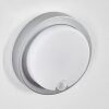 Jelad Lampada da parete per esterno, Applique LED Argento, 1-Luce, Sensori di movimento