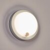 Jelad Lampada da parete per esterno, Applique LED Argento, 1-Luce, Sensori di movimento