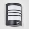 Heran Lampada da parete per esterno, Applique LED Nero, 1-Luce, Sensori di movimento