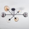 Ripoll Plafoniera, Lampada a sfera Ambrato, Chiaro, Grigio fumo, 6-Luci
