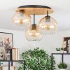Koyoto Plafoniera, Lampada a sfera 40 cm Écru, Nero, 3-Luci