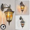 Hongkong Lampada da parete per esterno, Applique Oro, Nero, 1-Luce