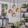 Ripoll Lampadario a sospensione, Lampada a sfera, Lampada a sospensione a cluster Oro, Chiaro, Ramato, Grigio fumo, 4-Luci