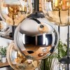 Gastor Lampadario a sospensione, Lampada a sfera, Lampada a sospensione Ambrato, Cromo, Chiaro, Grigio fumo, 8-Luci
