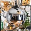 Gastor Lampadario a sospensione, Lampada a sfera, Lampada a sospensione Ambrato, Cromo, Chiaro, Grigio fumo, 8-Luci