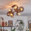 Koyoto Plafoniera, Lampada a sfera Chiaro, Grigio fumo, 8-Luci