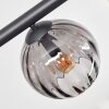 Koyoto Plafoniera, Lampada a sfera Ambrato, Chiaro, Grigio fumo, 8-Luci