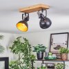 Hagan Plafoniera, Faretto da soffitto Cromo, Écru, Nero, 2-Luci