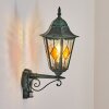 Hongkong Lampada da parete per esterno, Applique Verde, Nero, 1-Luce, Sensori di movimento