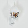 Naofe Lampada da parete per esterno, Applique Bianco, 1-Luce, Sensori di movimento