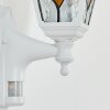 Naofe Lampada da parete per esterno, Applique Bianco, 1-Luce, Sensori di movimento
