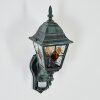 Naofe Lampada da parete per esterno, Applique Verde, Nero, 1-Luce, Sensori di movimento