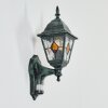 Naofe Lampada da parete per esterno, Applique Verde, Nero, 1-Luce, Sensori di movimento