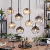 Koyoto Lampadario a sospensione, Lampada a sfera, Lampada a sospensione Ambrato, Chiaro, Grigio fumo, 8-Luci