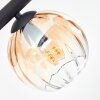 Koyoto Plafoniera, Lampada a sfera Ambrato, Chiaro, Grigio fumo, 8-Luci