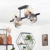 Koyoto Plafoniera, Lampada a sfera Ambrato, Chiaro, Grigio fumo, 8-Luci