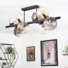 Koyoto Plafoniera, Lampada a sfera Ambrato, Chiaro, Grigio fumo, 8-Luci
