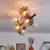 Koyoto Plafoniera, Lampada a sfera Ambrato, Chiaro, Grigio fumo, 8-Luci