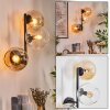 Koyoto Lampada a sfera, Applique Ambrato, Chiaro, 3-Luci