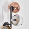 Koyoto Lampada a sfera, Applique Oro, Chiaro, Ramato, Grigio fumo, 3-Luci