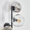 Ripoll Lampada a sfera, Applique Ambrato, Chiaro, Grigio fumo, 3-Luci