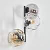 Ripoll Lampada a sfera, Applique Ambrato, Chiaro, Grigio fumo, 3-Luci