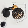 Gomsrud Applique Nero, 1-Luce